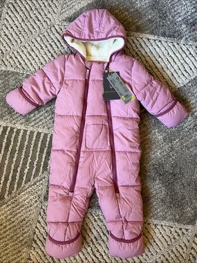 NWT Free Country Baby Snowsuit - 18 Months Purple Fleece Lining